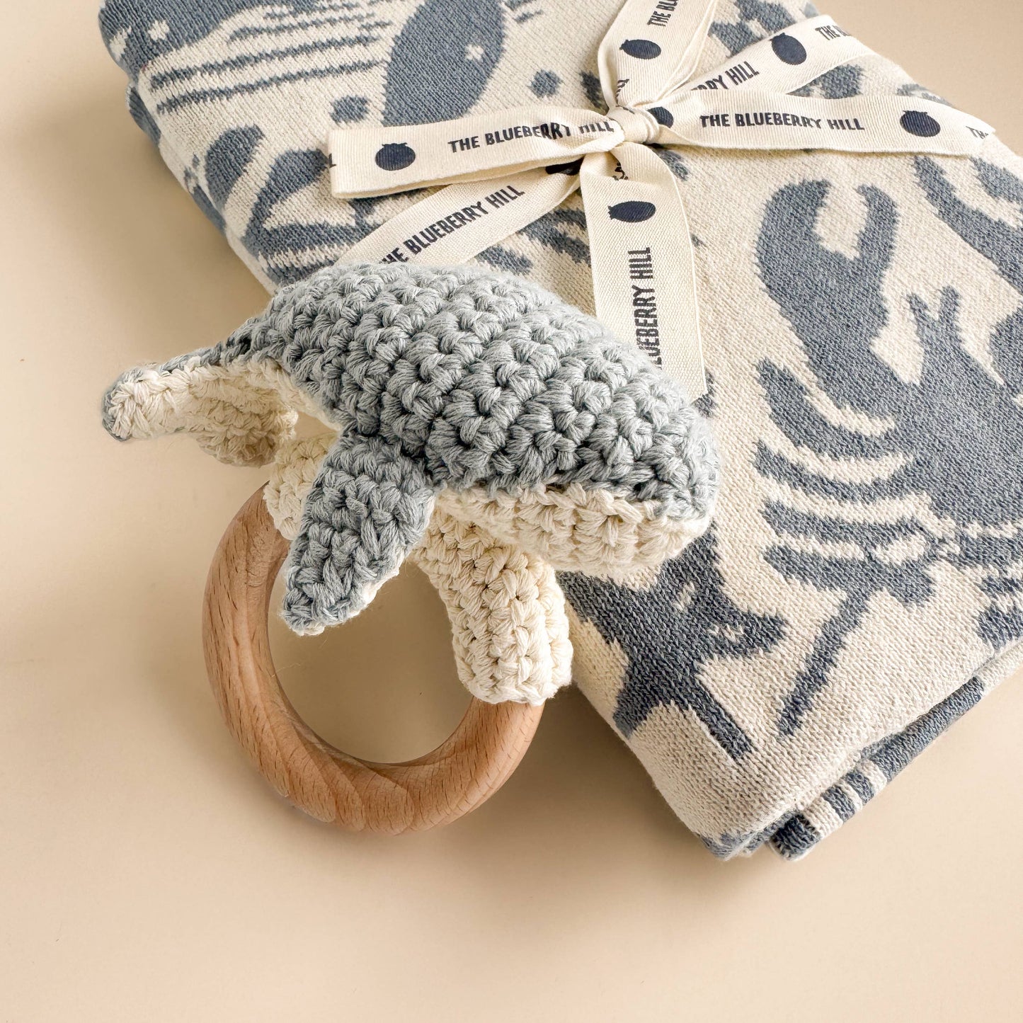Crochet Whale Rattle & Teether