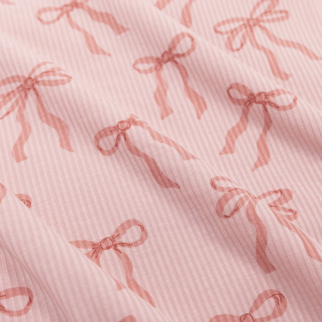 Bow Ribbed Zip Sleeper