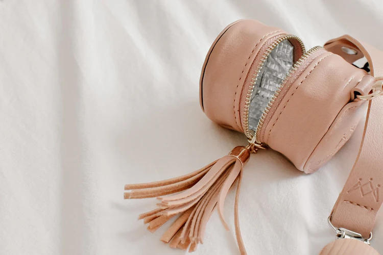 Vegan Leather Pacifier Clip