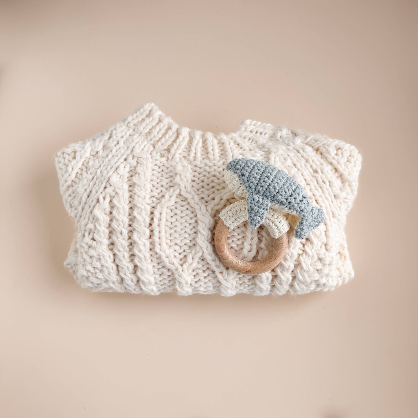 Crochet Whale Rattle & Teether