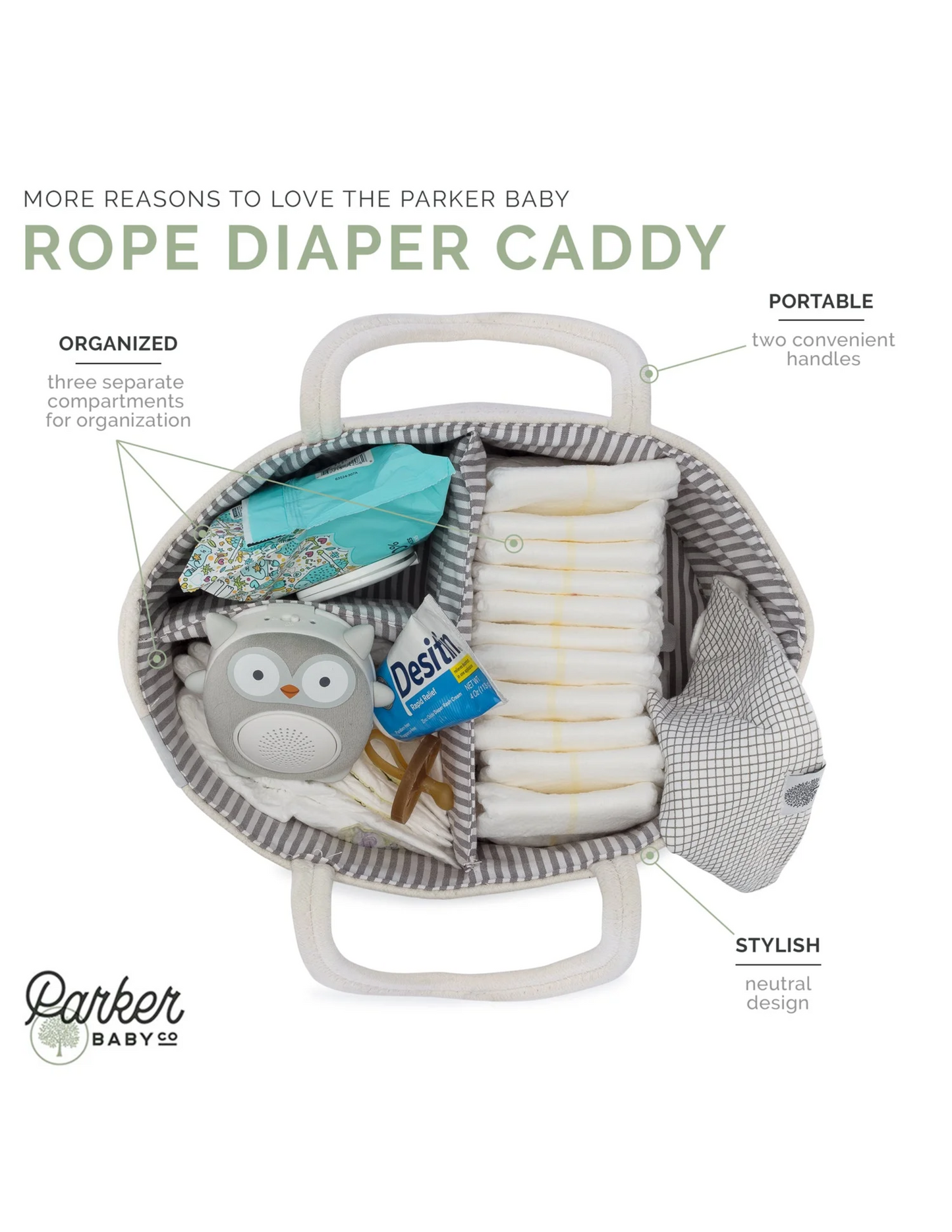 Rope Diaper Caddy
