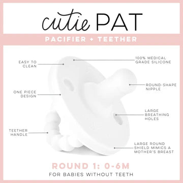 Cutie Round Pacifier + Teether