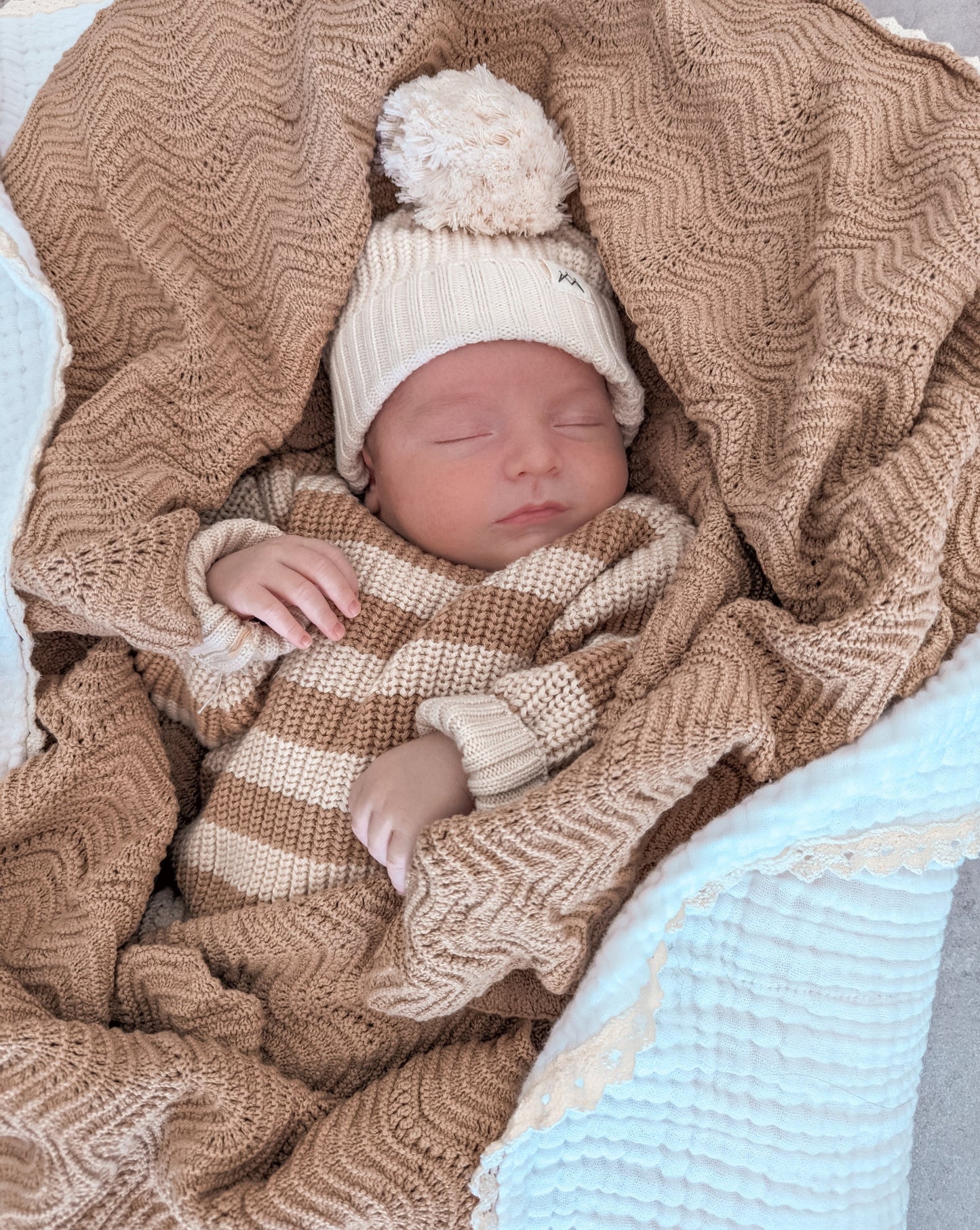 Wave Knit Blanket