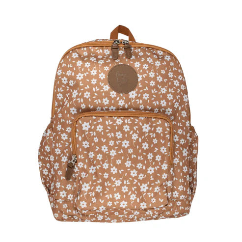 Camel Floral Backpack
