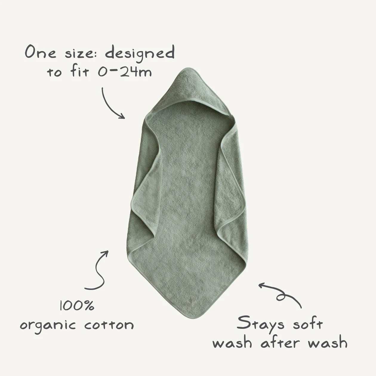 Organic Cotton Hooded Towel