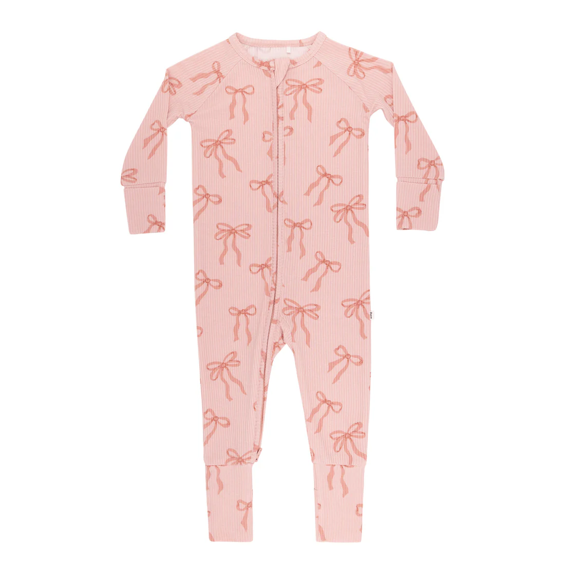 Bow Ribbed Zip Sleeper