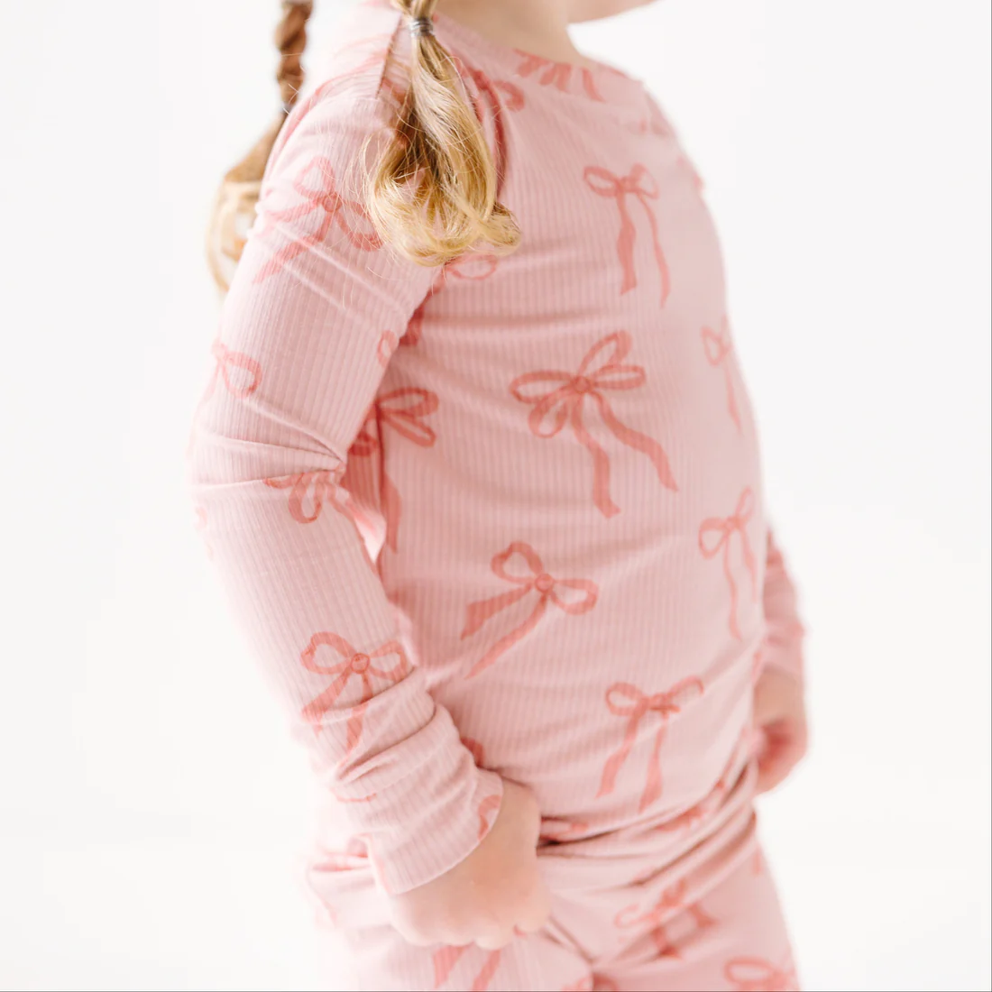 Bow Ribbed Two-Piece Set