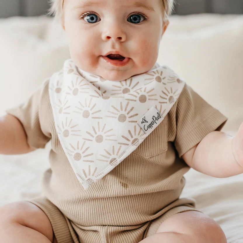 Copper Pearl Bandana Bib