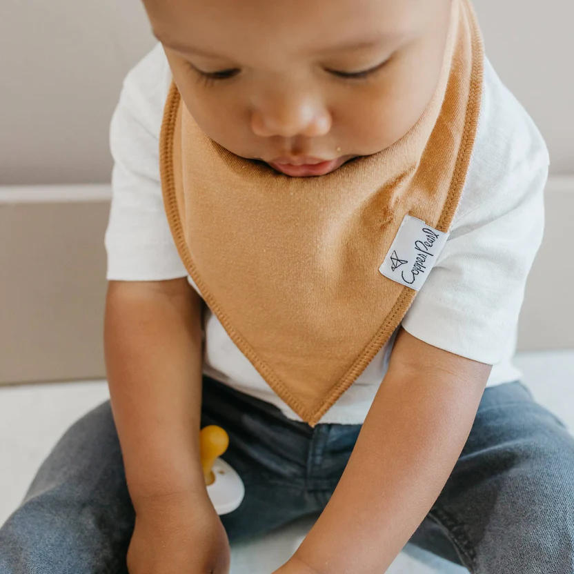 Copper Pearl Bandana Bib