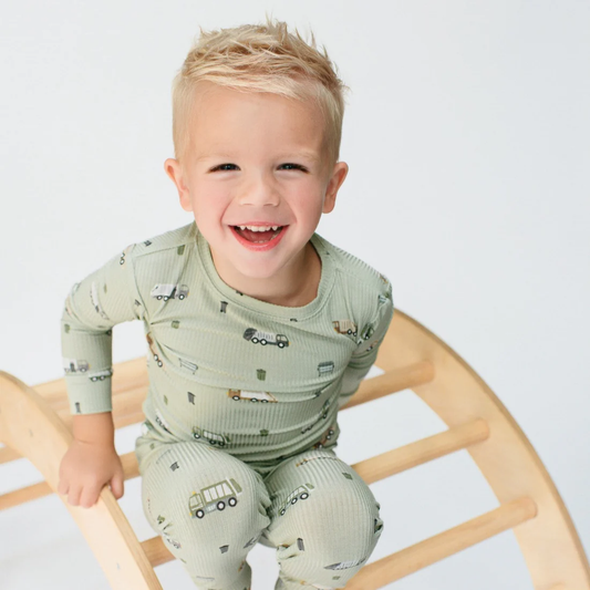 Trash Truck Ribbed Two-Piece Set