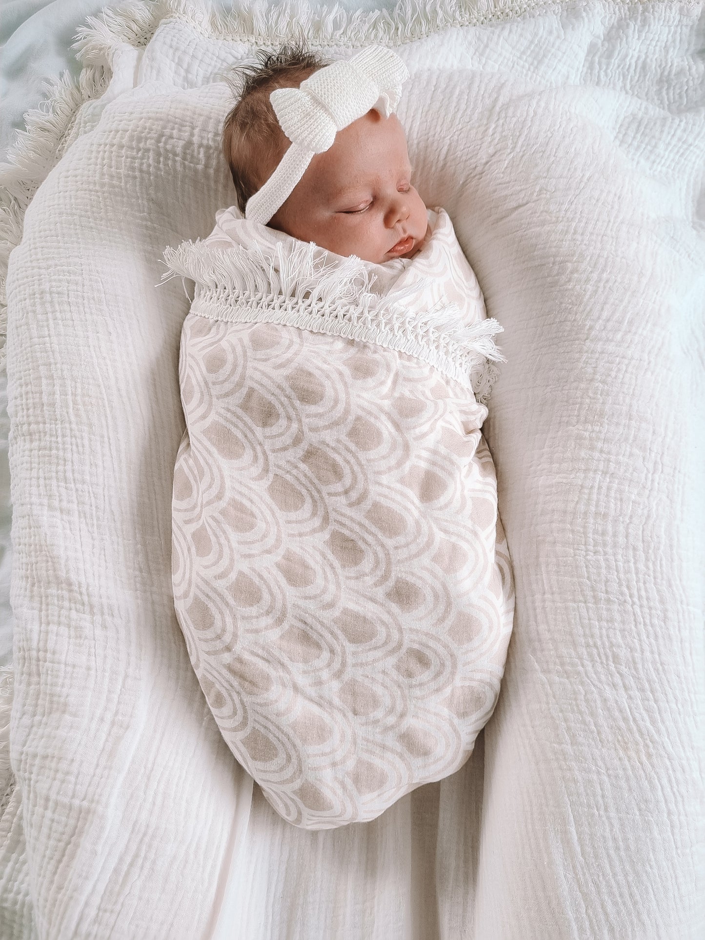 Rainbow Fringe Swaddle